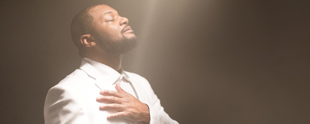 Kelvin Roston, Jr. in The Gospel at Colonus (photo by Joe Mazza)